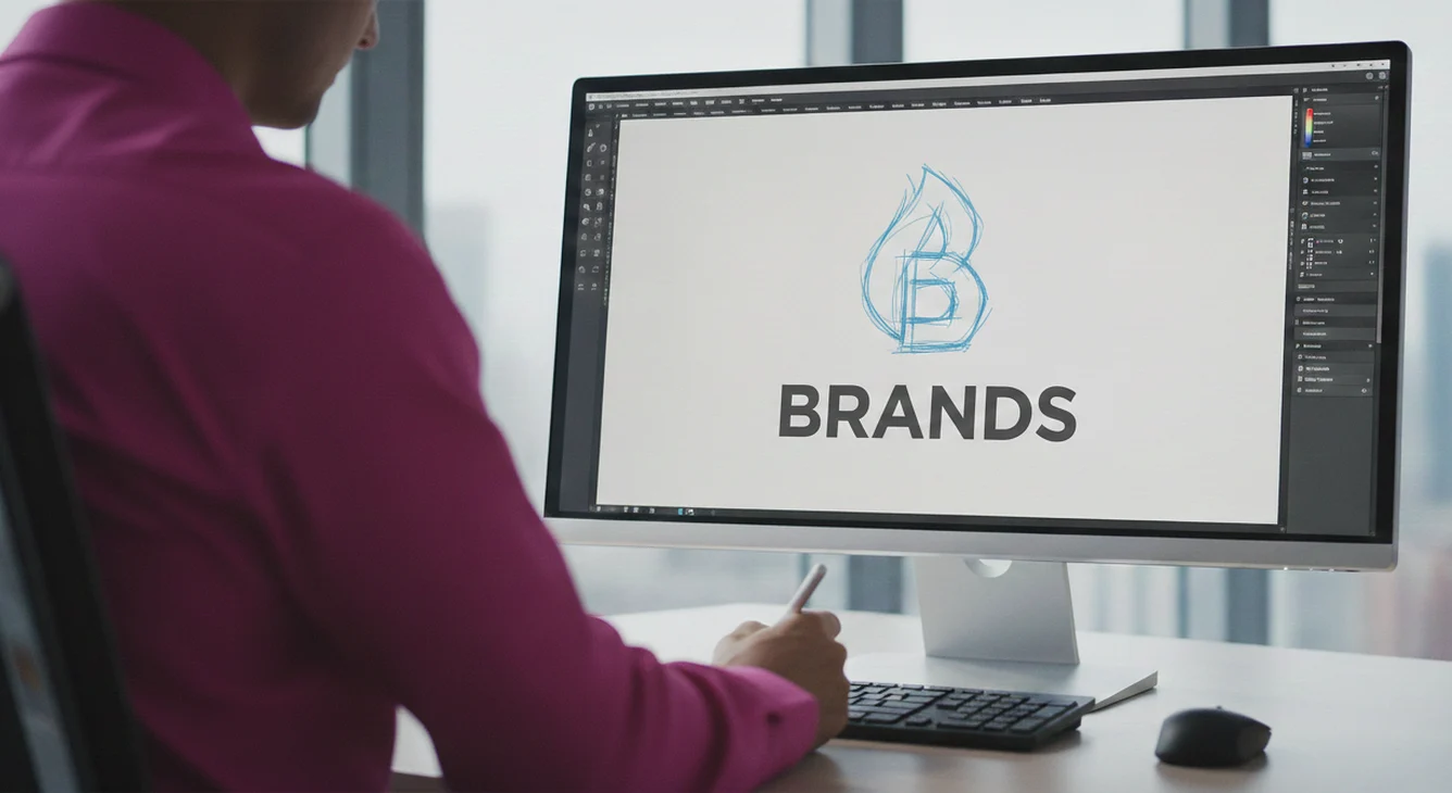 Kreativprozess und digitale Konzeption eines individuellen, modernen Firmenlogos – infinite Design