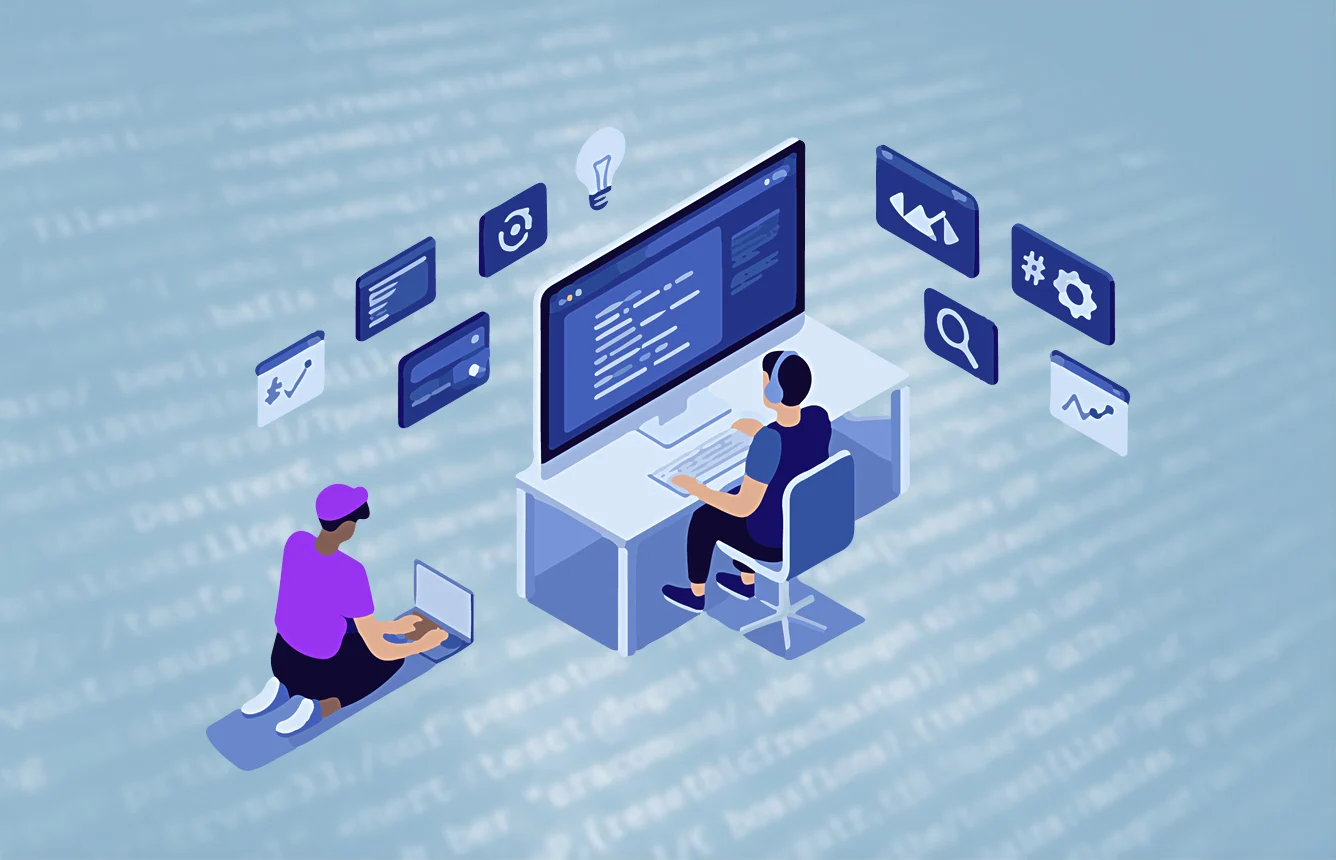 Professionelle Webprogrammierung der Internetagentur Infinite für 100% Performance und strategisches SEO durch sauberen Code.