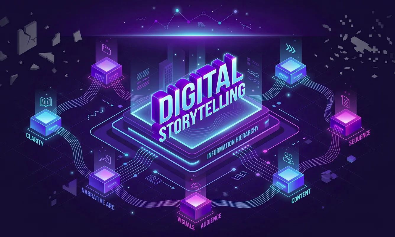 Digitales Storytelling für One-Pager von infinite: Eine klare Informationshierarchie und visuelle Ankerpunkte setzen Kernbotschaften auf Landingpages professionell in Szene.