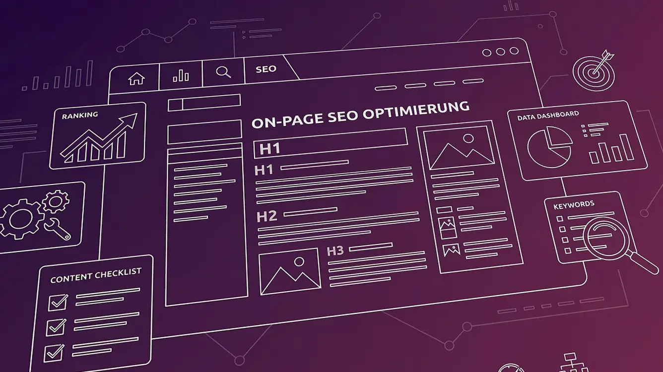 On-Page SEO Exzellenz von infinite: Wir optimieren Metadaten, Headline-Hierarchie und Content-Qualität für Suchmaschinen und User, validiert durch PageSpeed Insights.