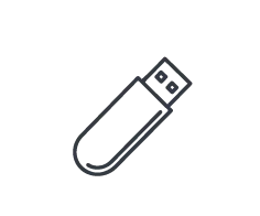 Kompakte USB-Sticks als nützliche digitale Werbegeschenke.