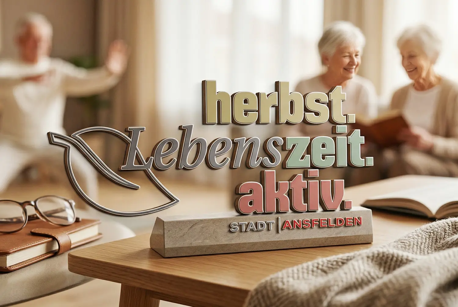 Konzeption und Grafikdesign des Senioren-Programms für die Stadt Ansfelden: Professionelle Umsetzung des Logos und der Informationsmedien durch die Agentur infinite.