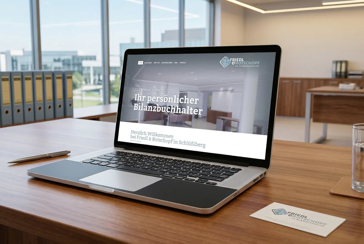 Fullservice-Rebranding für die Buchhaltung Friedl & Rotschopf: Corporate Design, Logoentwicklung, Webdesign und Druck der Geschäftsausstattung durch infinite.